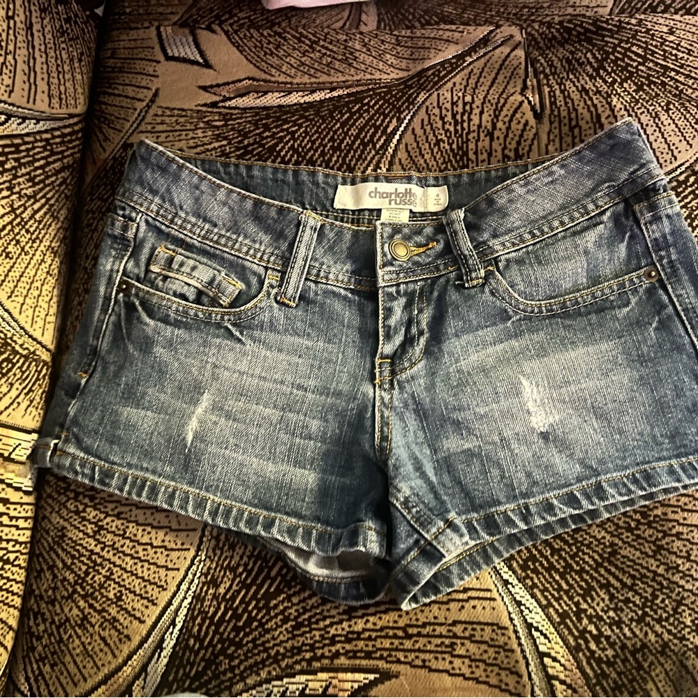 Charlotte Russe Women's Blue Denim Shorts